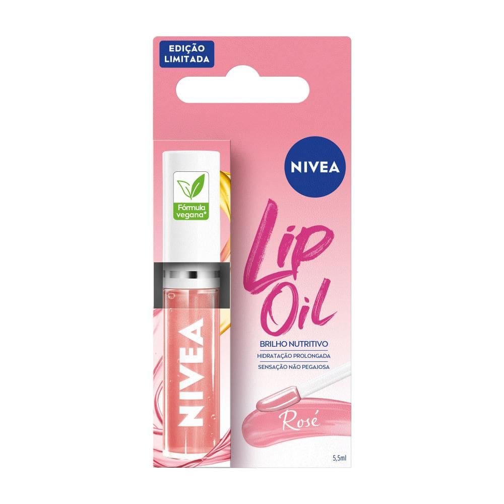 Lip Oil NIVEA Brilho Nutritivo Rosé 5,5ml