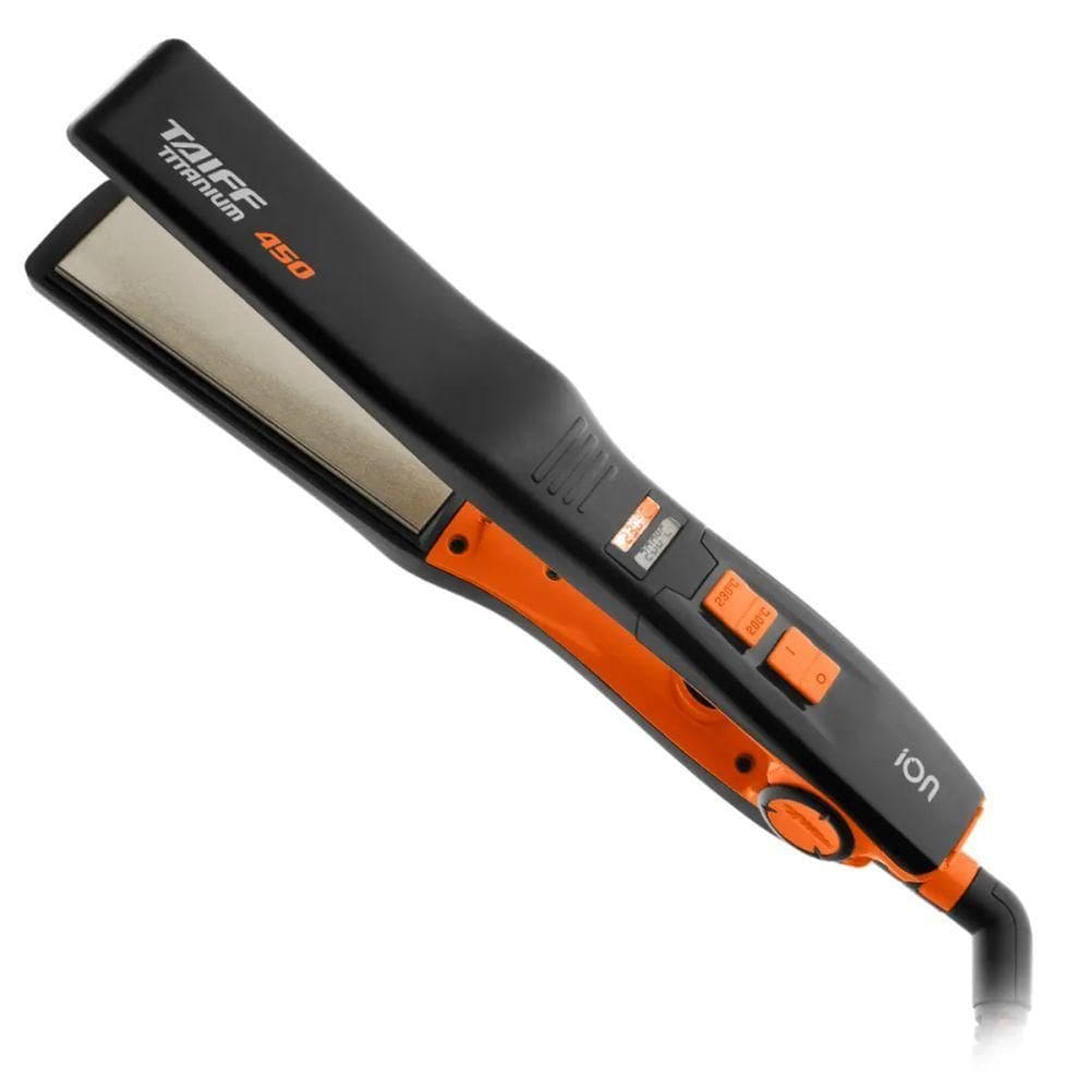 Chapa Titanium Laranja 200ºC- 230ºCPreto/laranja Bivolt