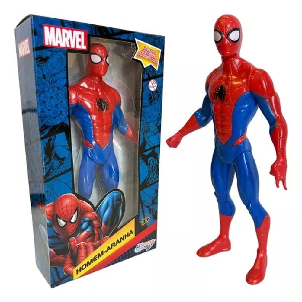 Boneco Homem Aranha Grande 22cm - Brinquedo Spider Man - Marvel All Seasons Brinquedo Menino - PANAMI