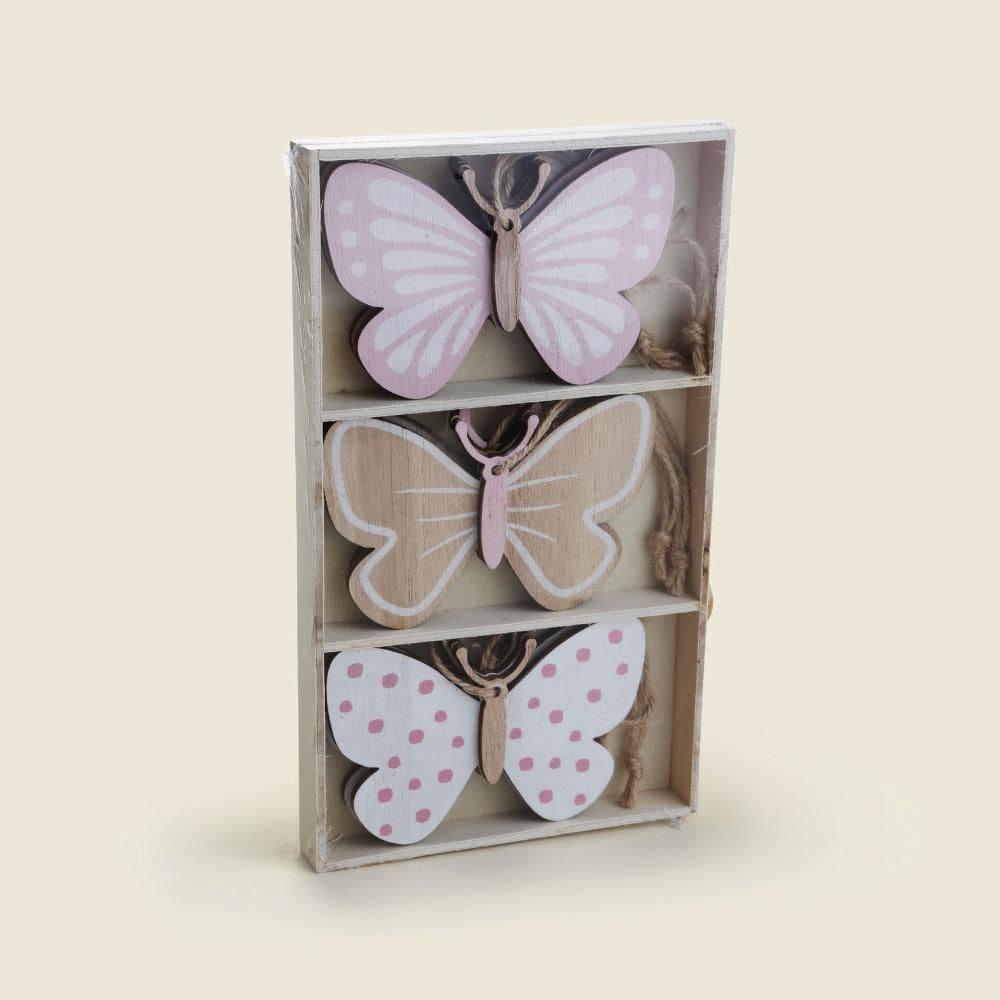 Kit 3 Enfeites Borboletas Bloom MDF Decorativas A\\CASA