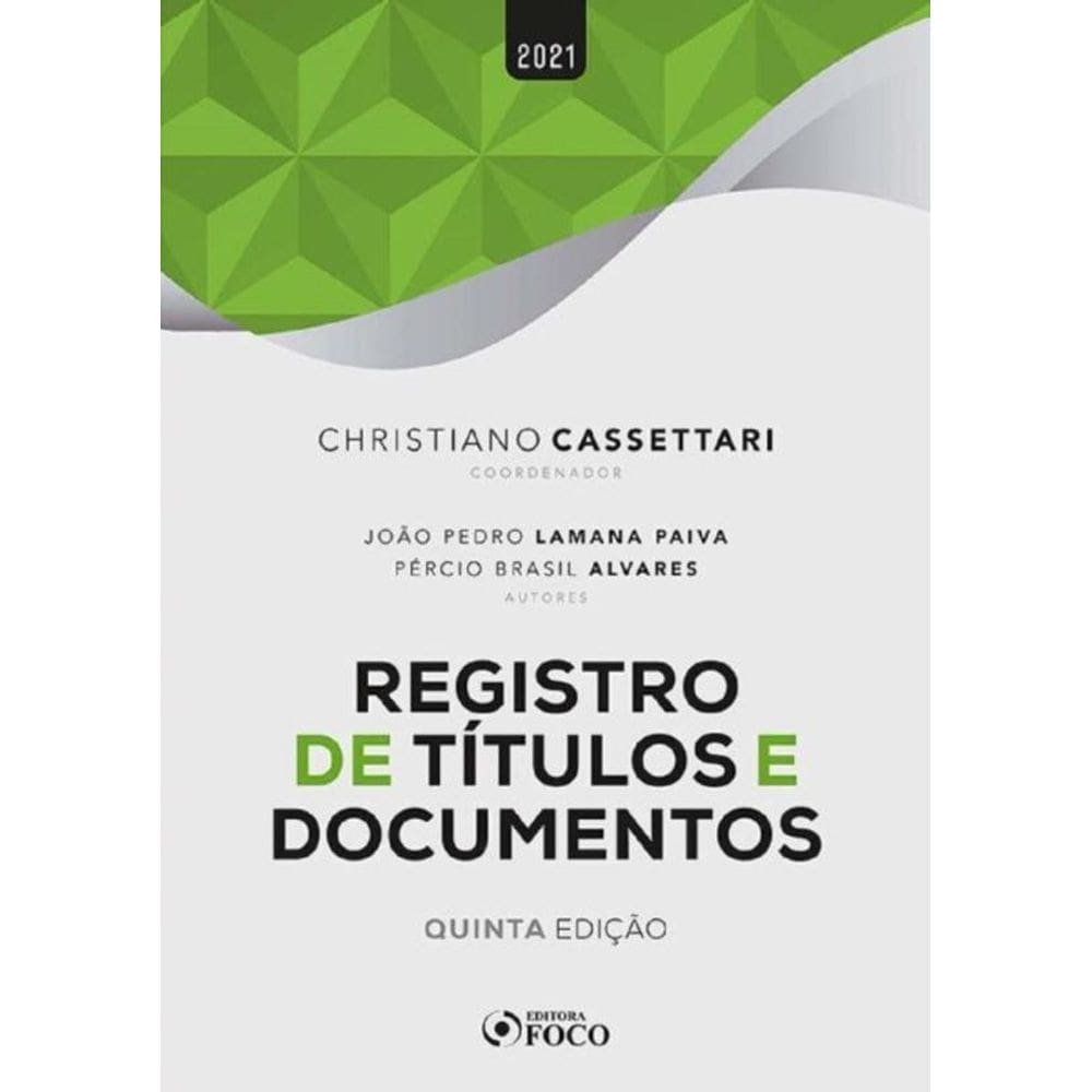 Registro De Títulos e Documentos - 5Ed/21