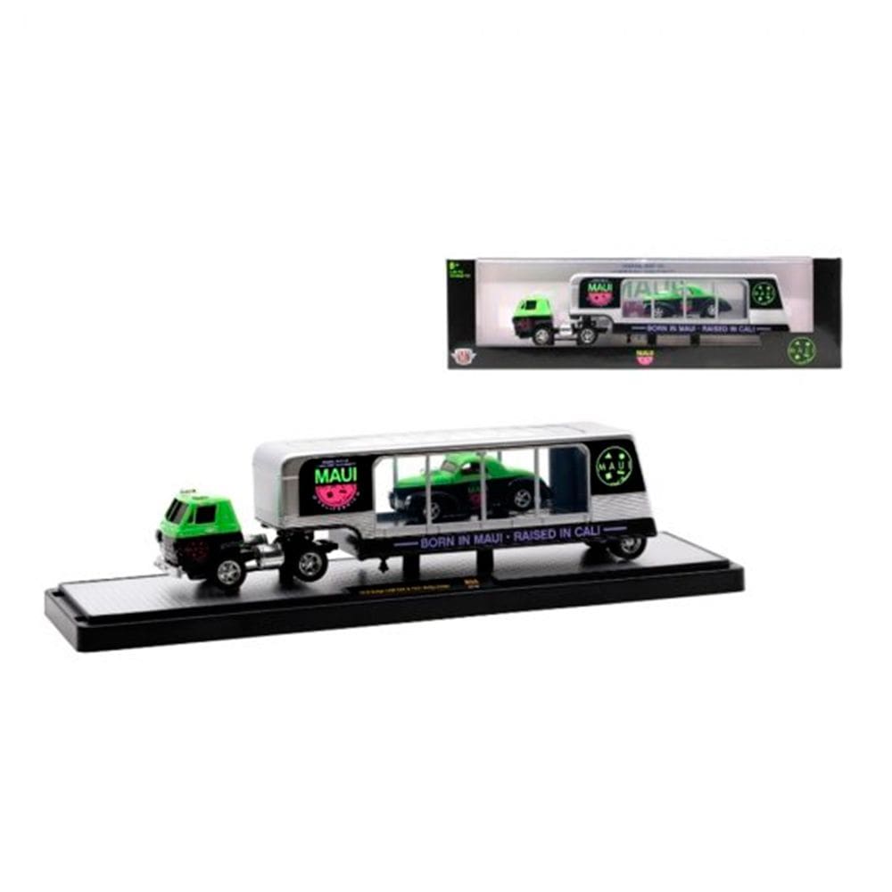 Miniatura Dodge L600 COE + 41 Willys Coupe 1:64 M2 Machines