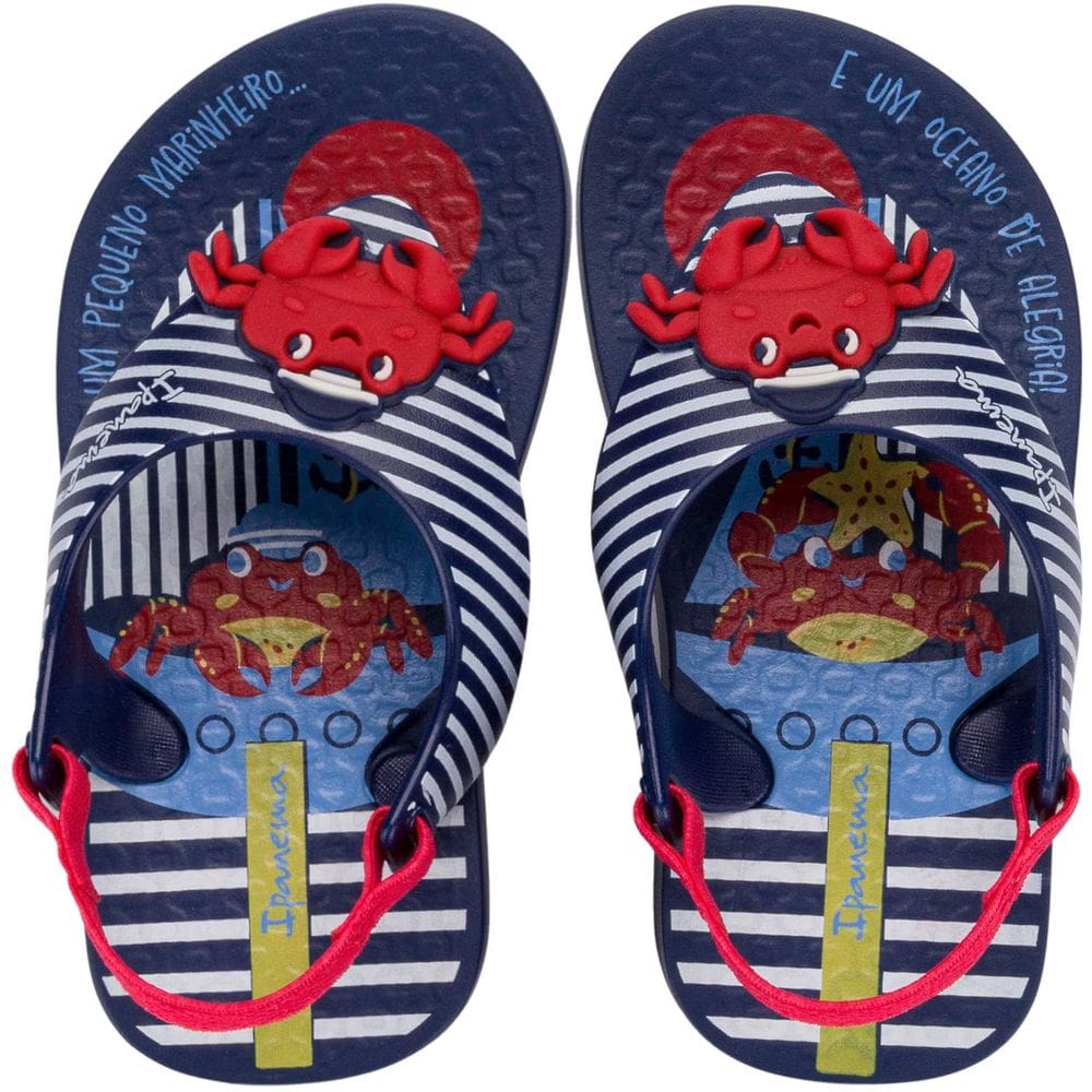 Sandália de Dedo Ipanema Baby Sporty Caranguejo Menino