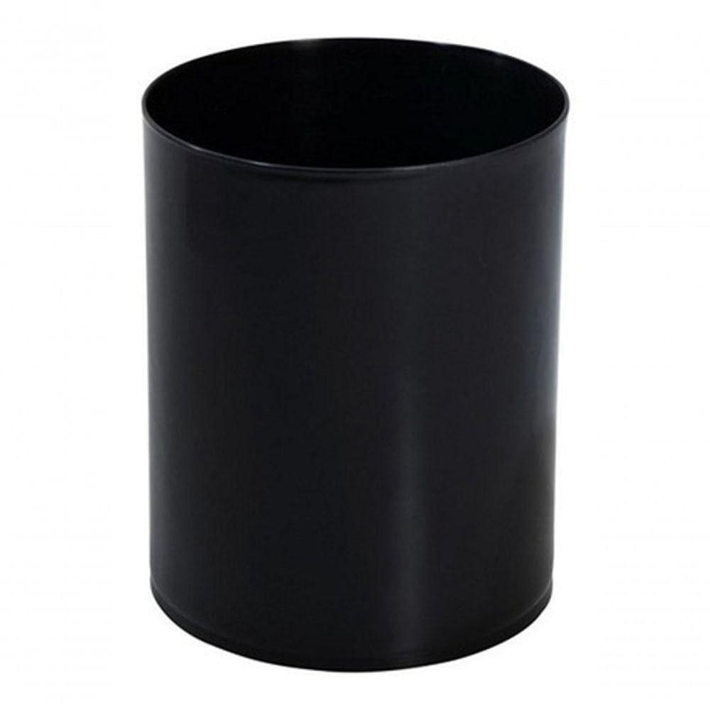 Kit 6 Cestos de Lixo para Escritório 13L Plástico Polipropileno Preto Branco Amarelo Azul Vermelho