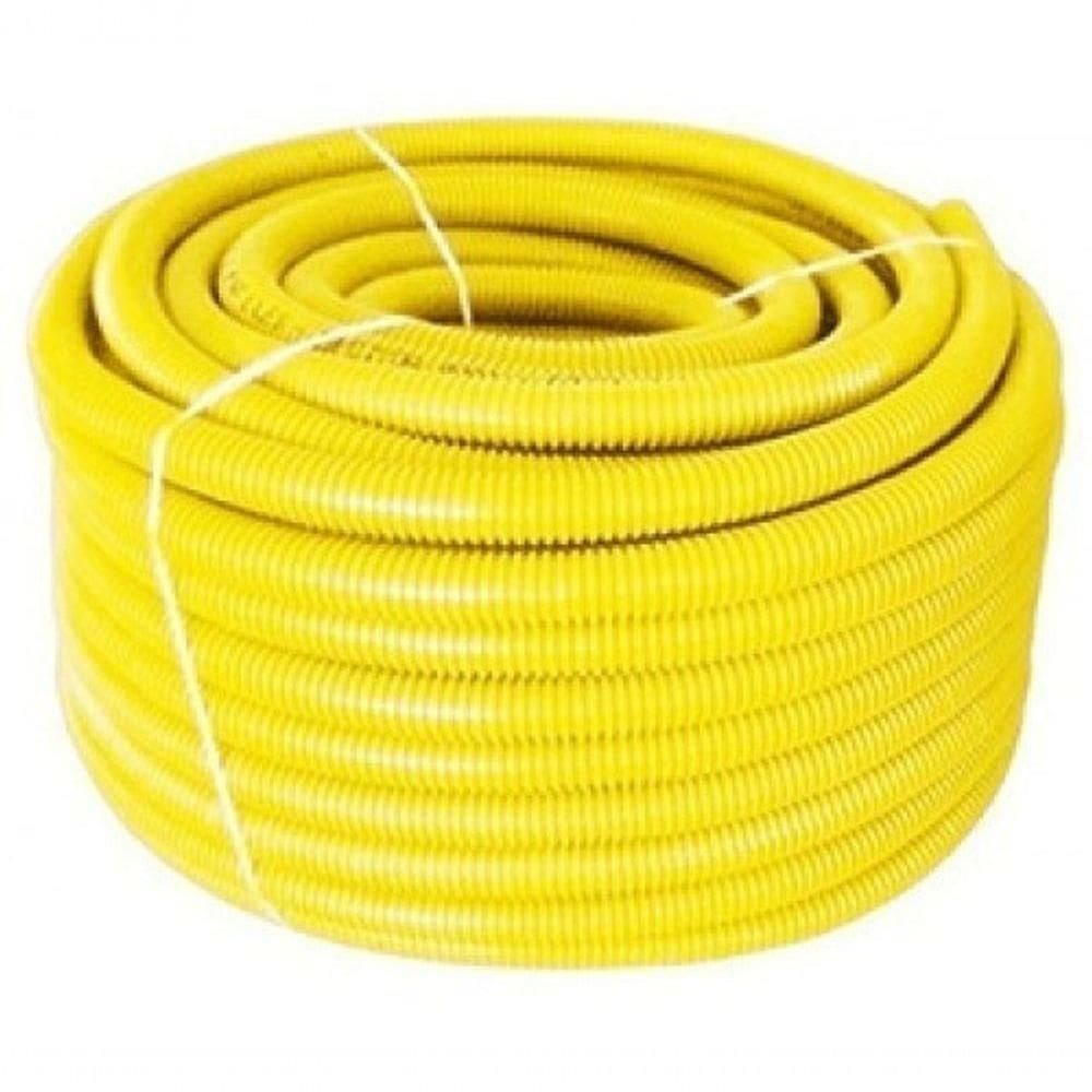 Eletroduto Corrugado 3-4 50M para Instalações Elétricas Embutidas Amarelo Higipack