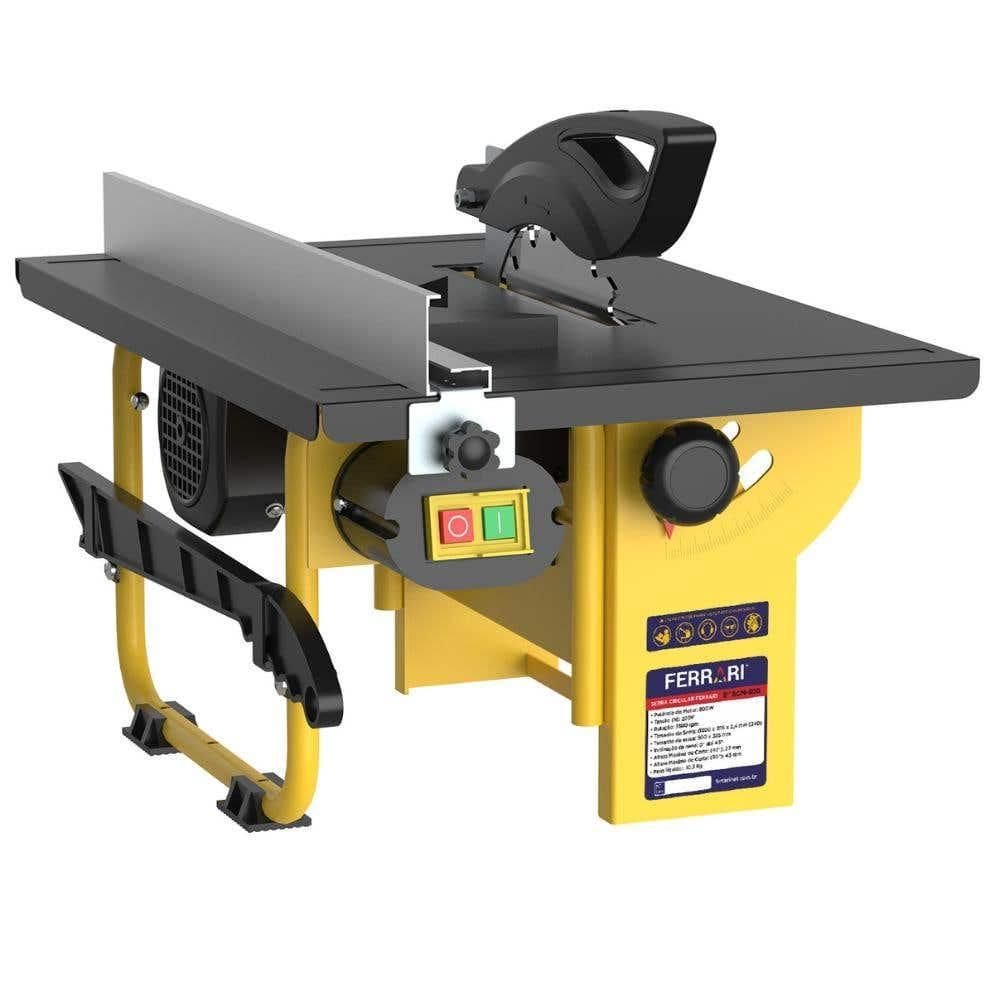 Serra Circular de Bancada 8POL 800W SCM-800 FERRARI