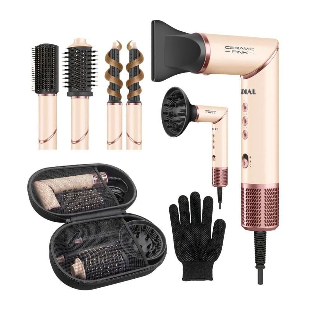 Secador Multifuncional 5 Em 1 Mondial Rosa Claro 1500W SM-01-BLDC-CP 220V