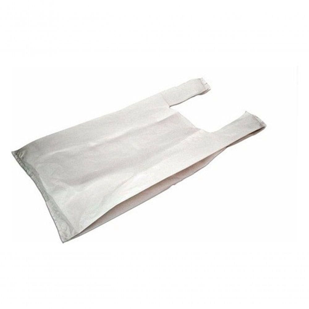 Embalagem Plástica 3mil Sacolas Plástic. 25x35 + Aprox.2800 Unds 30x40 Recicl. para Comércio Branco