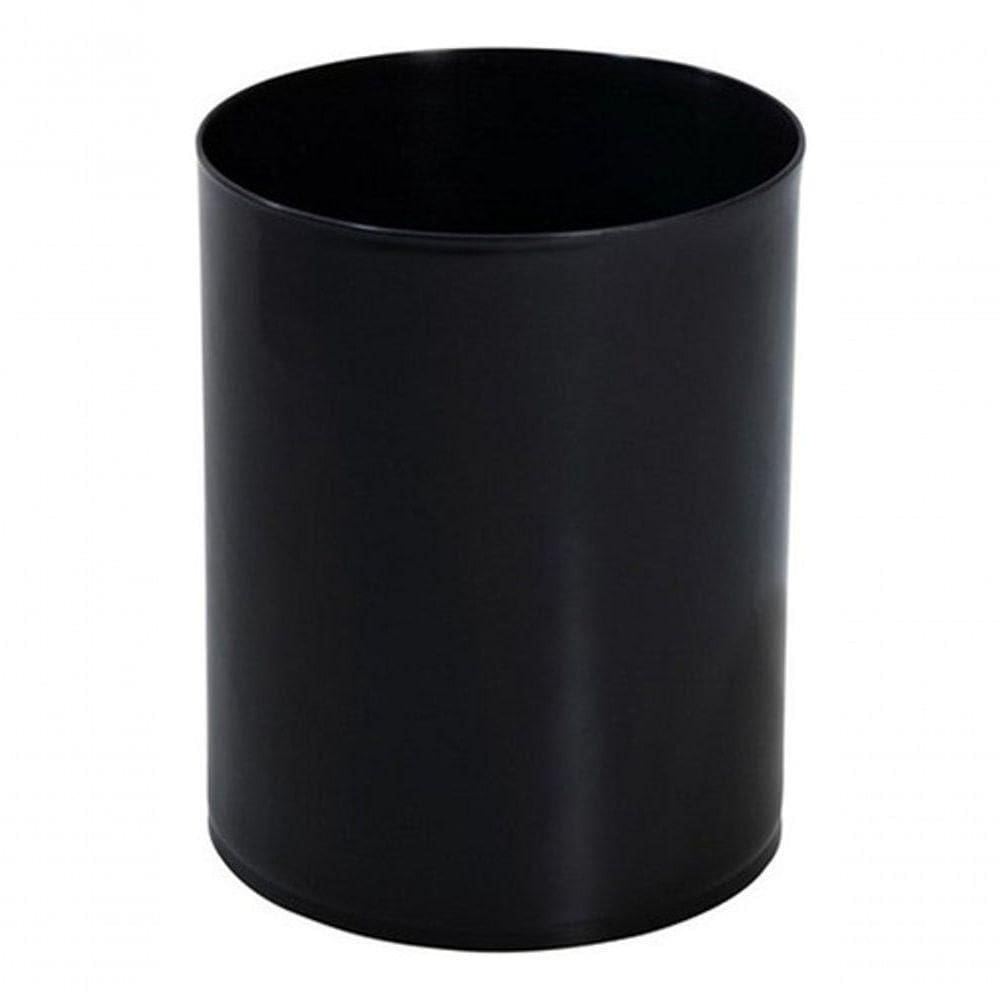 Kit 6 Cestos de Lixo Plástico para Escritório 13L em Polipropileno Preto Branco Amarelo Azul