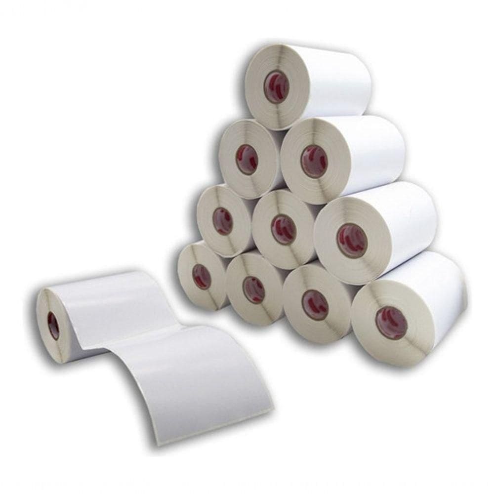 Etiqueta Térmica Adesiva 100x150 Serrilhada para Identificação de Produtos e Códigos de Barras