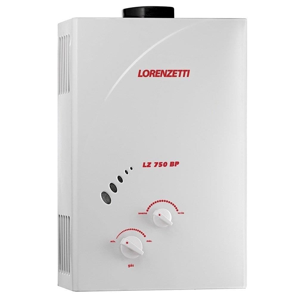 Aquecedor de Água a Gás Lorenzetti GLP LZ-750BP GLP