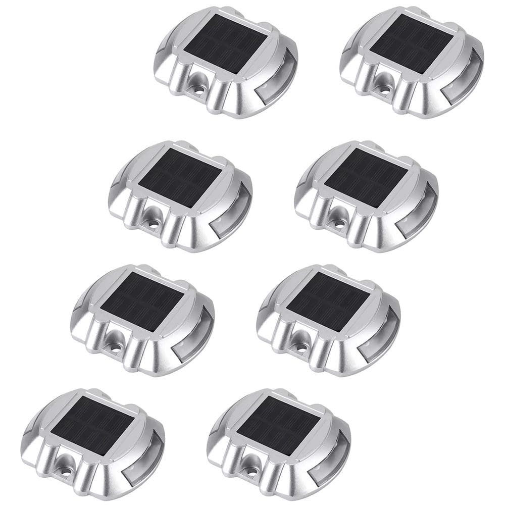 Tacha Sinalizadora Viaria Solar Kit 8 Uni Rodovia Estrada Transito Obra Sinalizacao Iluminacao Pavimentacao