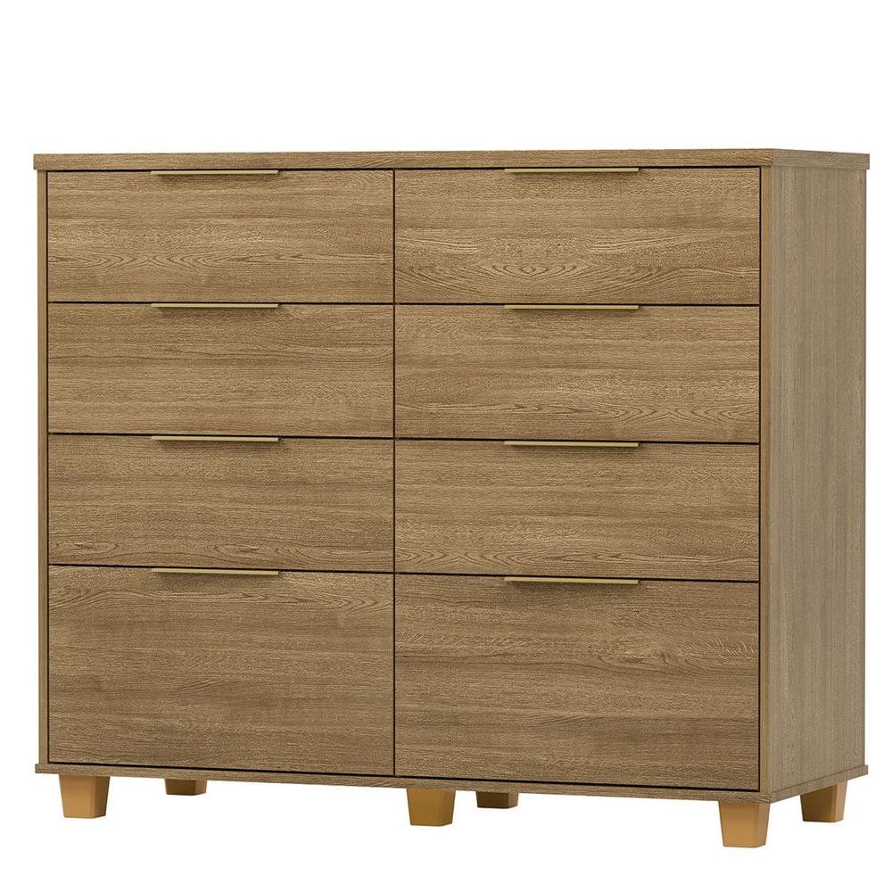 Cômoda Grande para Quarto 8 Gavetas Density