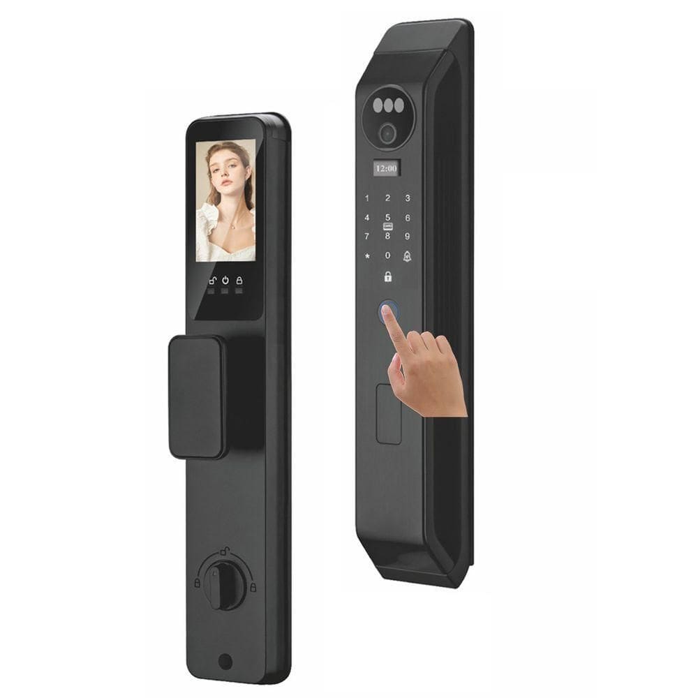 Fechadura Eletrônica Digital a 0110WF Wi Fi App Biometria Facial para Porta de Madeira Alumínio