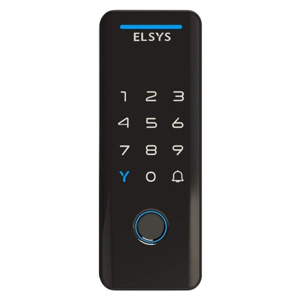 Fechadura Digital ESF DS4100V Tecno de Sobrepor Acionamento por Senha Impressão App Preto