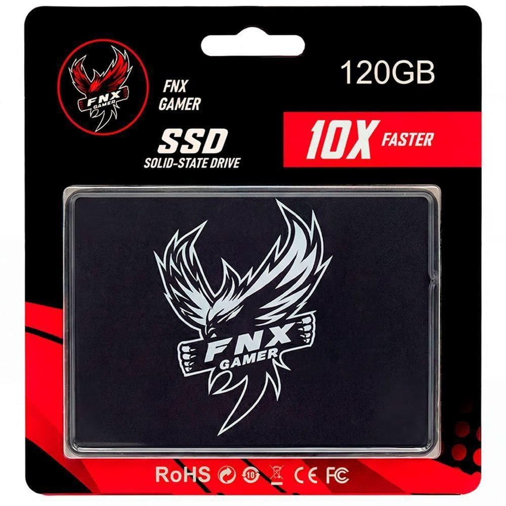 Ssd Fnx 120gb, Sata Iii 6gb-s, Leitura Até 450mb-s E Gravação 450mb-s - Sfnx17-120g