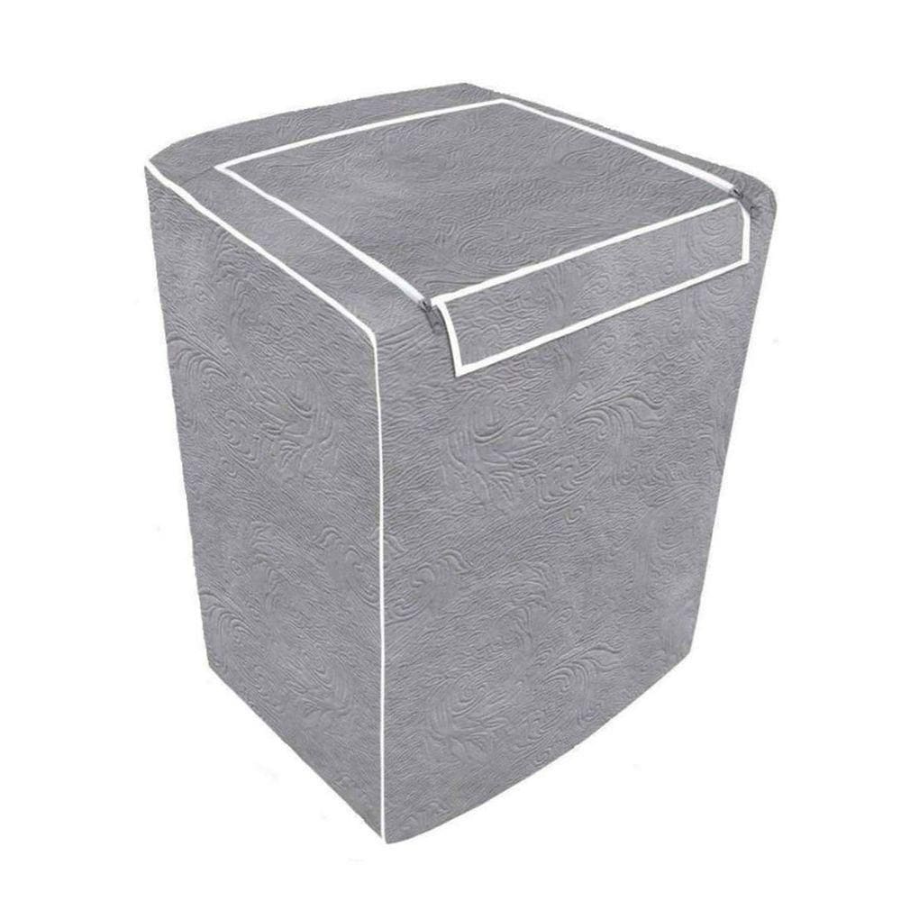 Capa Máquina Lavar Roupas Ziper Ajustável M | Qualidade E Proteção Completa - Cinza