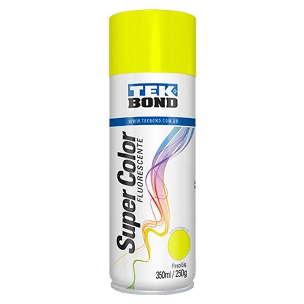 Tinta Spray Tekbond Amarelo Fluorescente 350ml