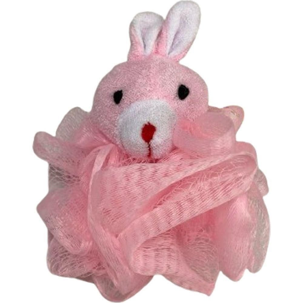 Esponja De Banho Infantil 10cm 100%poliéster Rosa