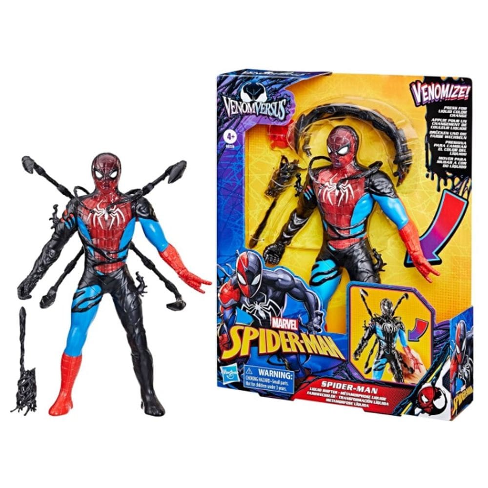 Boneco Spider-Man VenomVersus Metamorfose Liquida - Hasbro