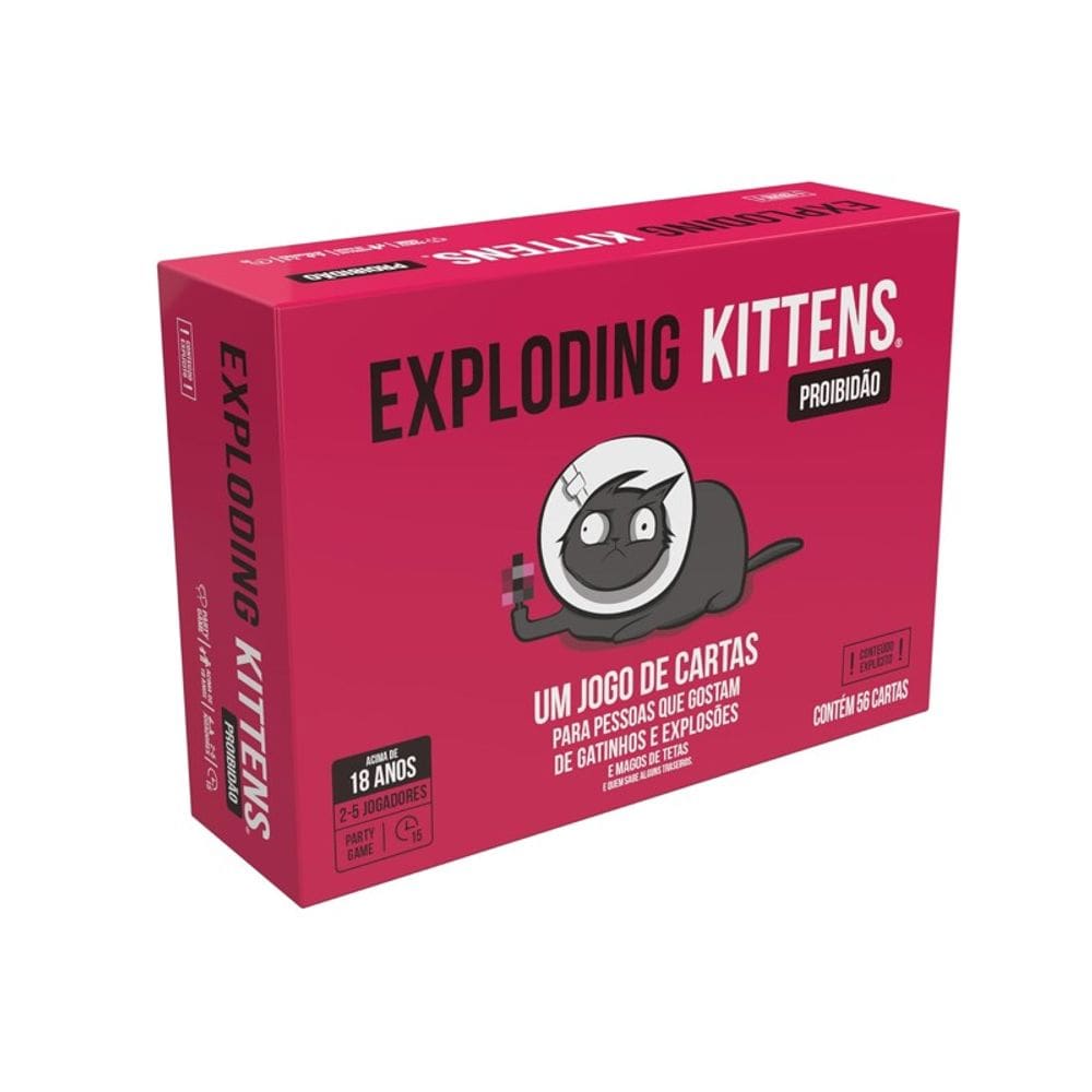 Jogo de Cartas Exploding Kittens Proibidão - Galapagos