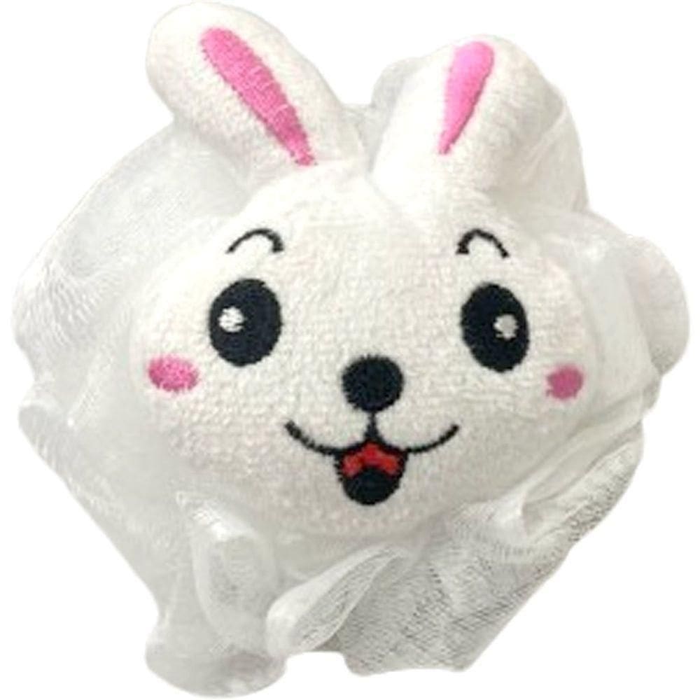 Esponja De Banho Infantil 10cm 100%poliéster Branco