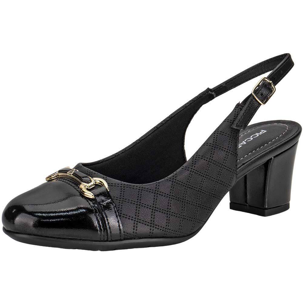 Scarpin Feminino Salto Grosso Piccadilly 110189