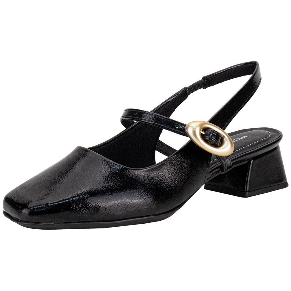 Scarpin Feminino Salto Grosso Piccadilly 160104