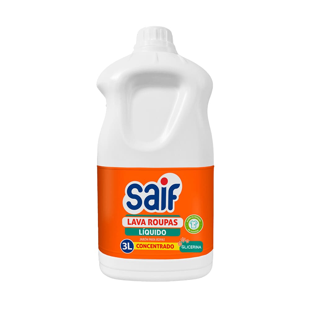 Lava Roupas Líquido Saif Glicerina 3 Litros