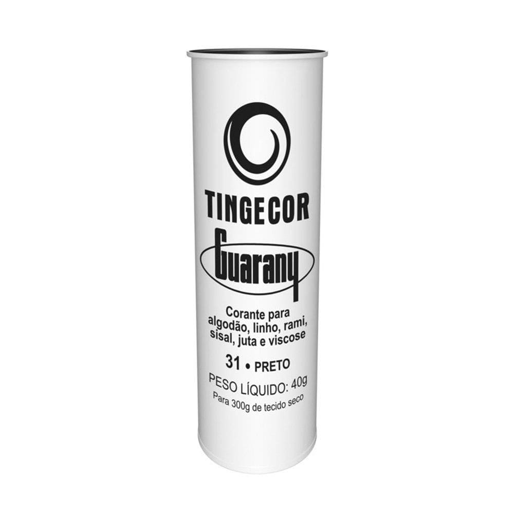 Tingecor Guarany Preto 31 40g - Embalagem com 6 Unidades
