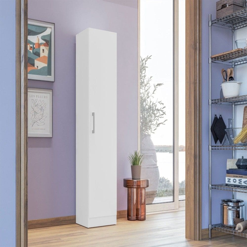 Armário Multiuso Lavanda 1 Porta Branco - Kits Paraná