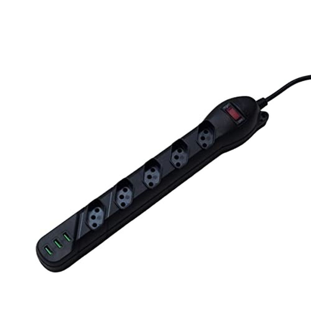 Filtro de Linha Qualitronix 5 Tomadas + 3 USB QLF5U