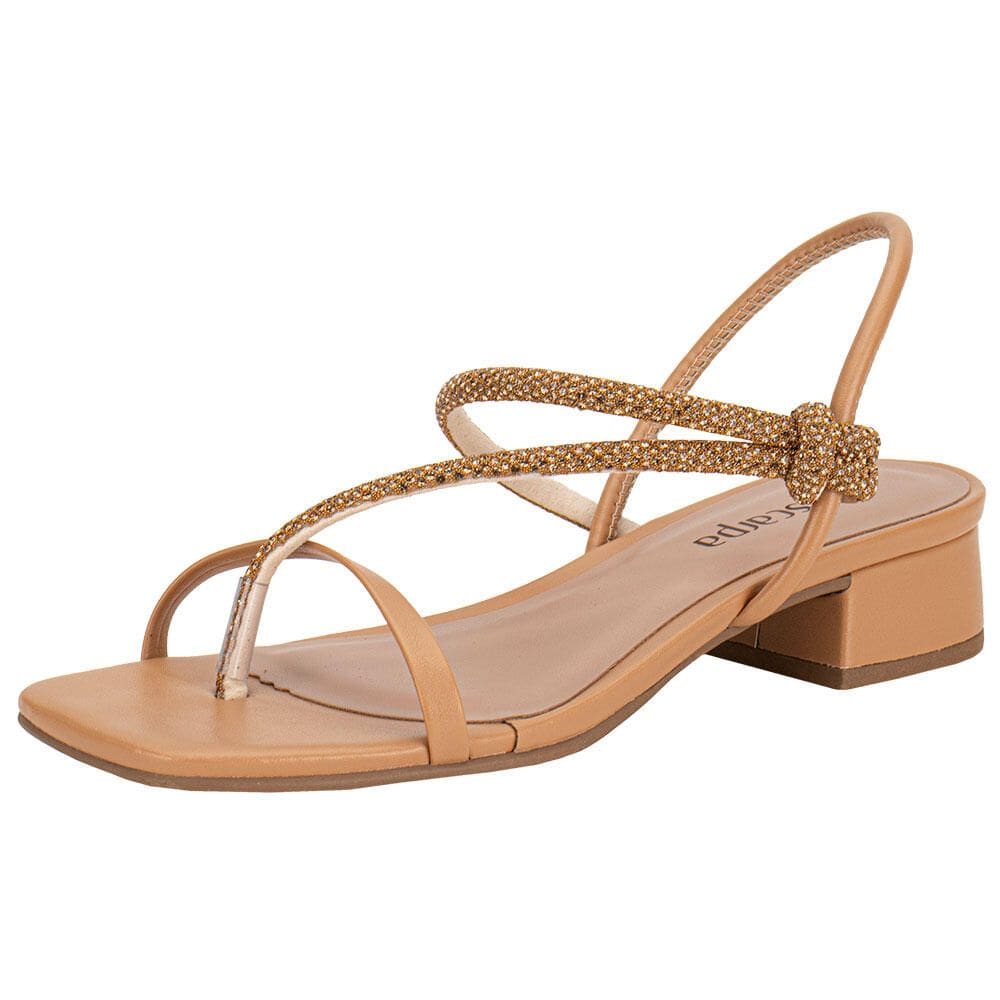 Sandália Feminina Salto Grosso Via Scarpa 177018828