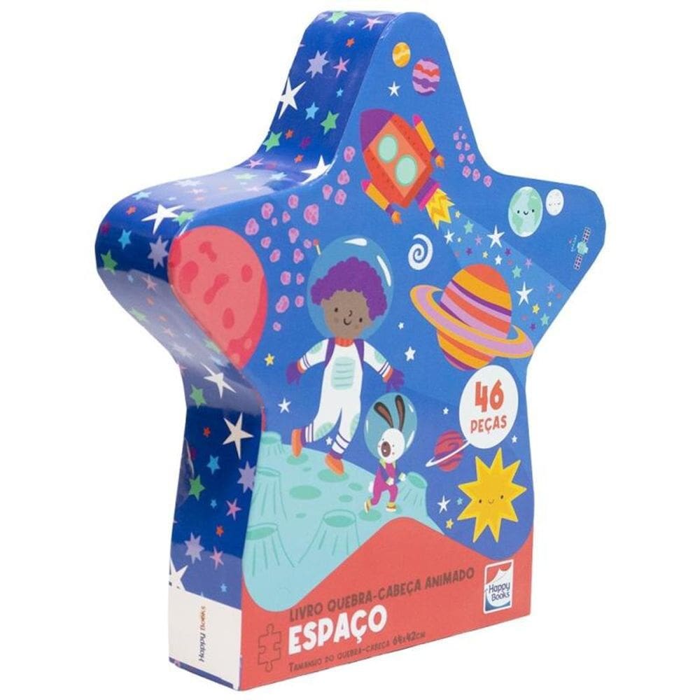 Livro Quebra-Cabeça Animado: Espaço