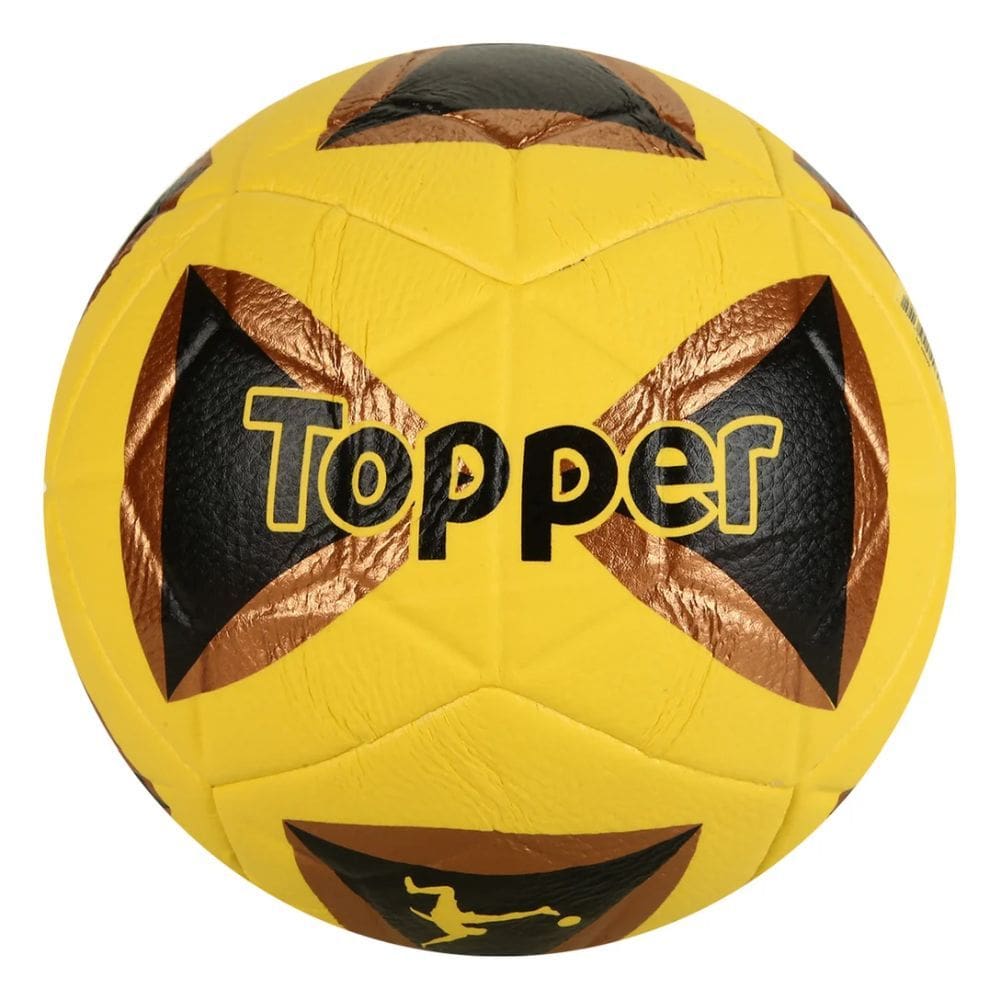 Bola Futevôlei Topper Oficial - Amarelo e Preto