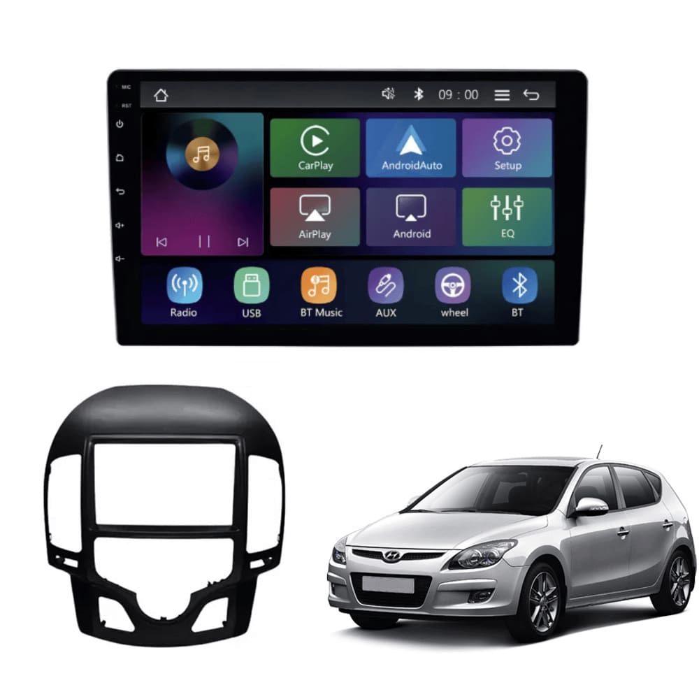 Multimídia MP5 Hyundai I30 Ar Digital 08/12 Tela 9p Carplay e Android Auto Sem Fio - Roadstar RS-9200BR Pro Line