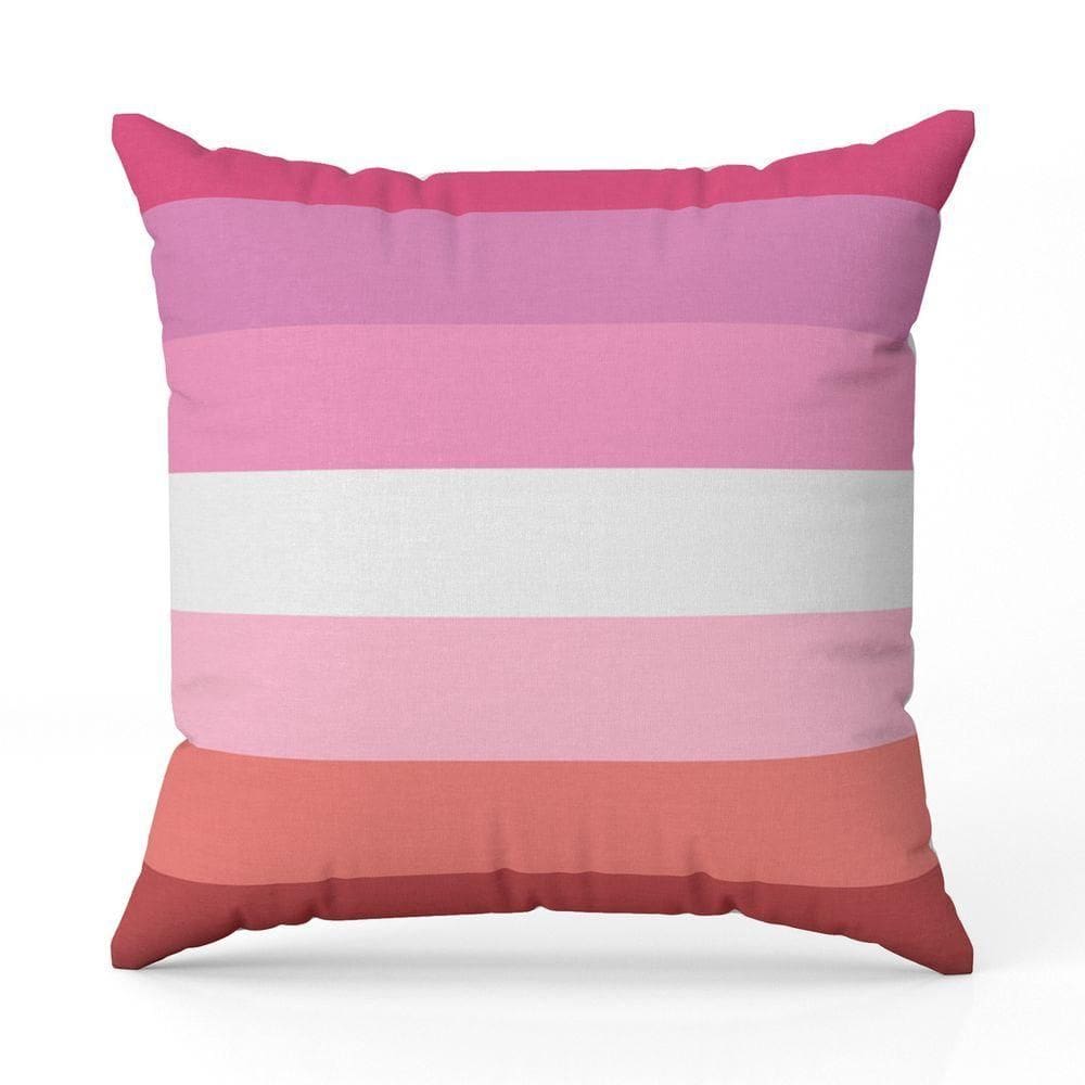 Capa De Almofada Avulsa Estampada Bandeiras Lgbt Cores 45cm X 45cm Cor Lésbica