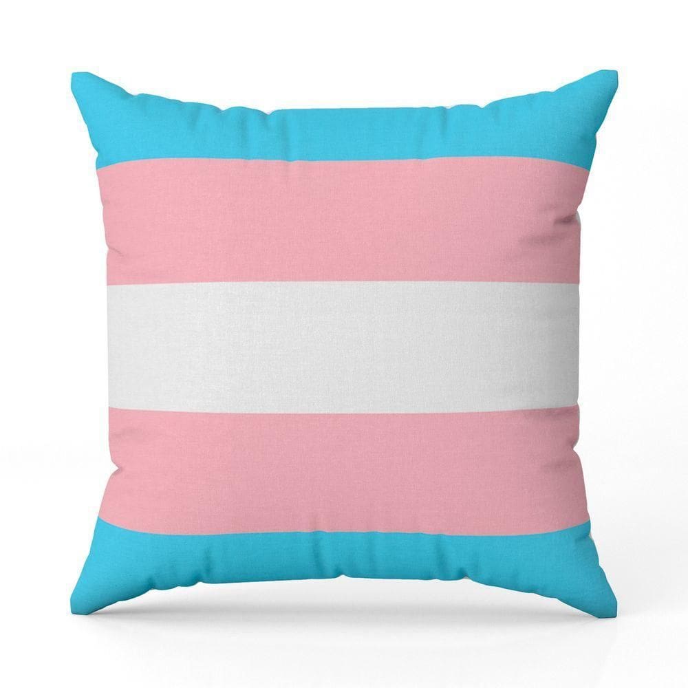 Almofada Avulsa Cheia Estampada Bandeiras Lgbt Cores 45cm X 45cm Com Refil Cor Trans