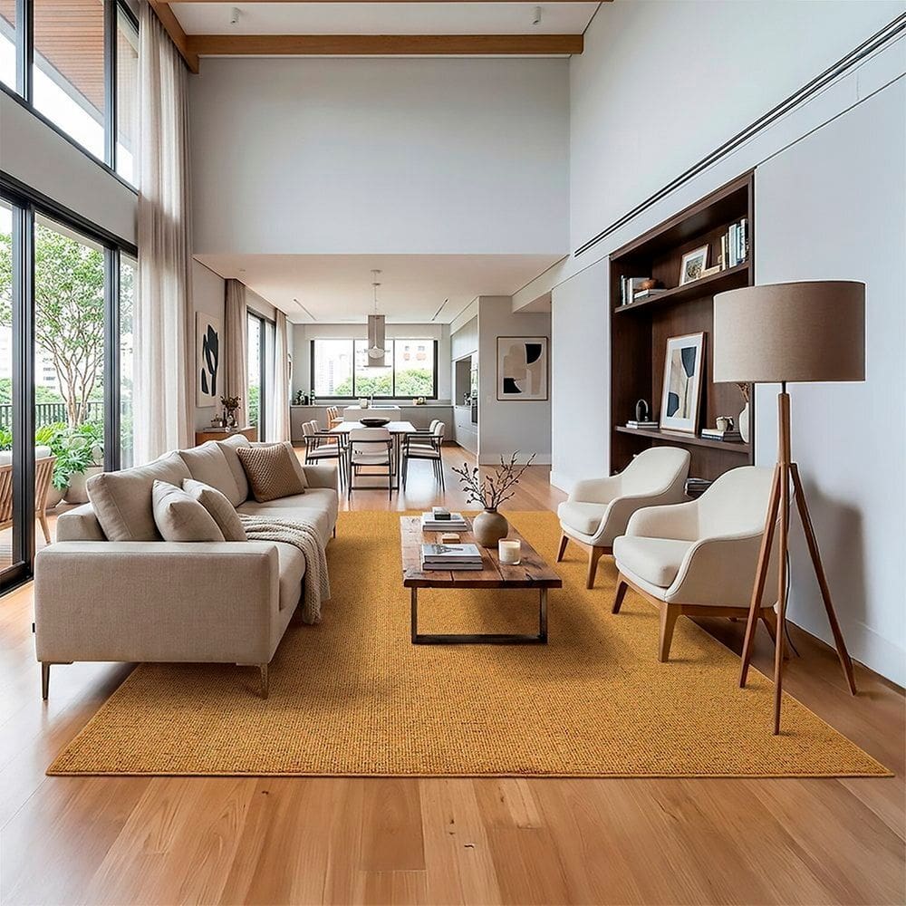 Tapete Retangular 250cmx350cm Colorfull Mostarda