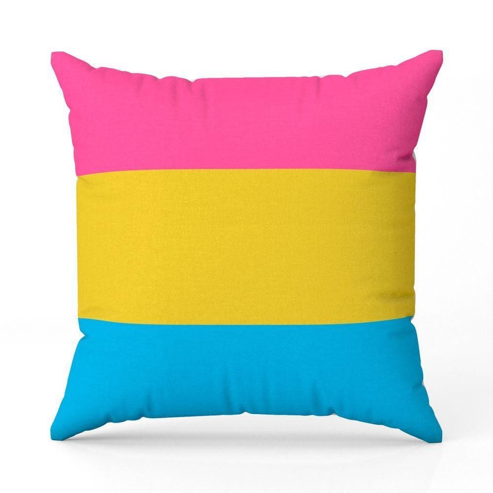 Capa De Almofada Avulsa Estampada Bandeiras Lgbt Cores 45cm X 45cm Cor Pansexual
