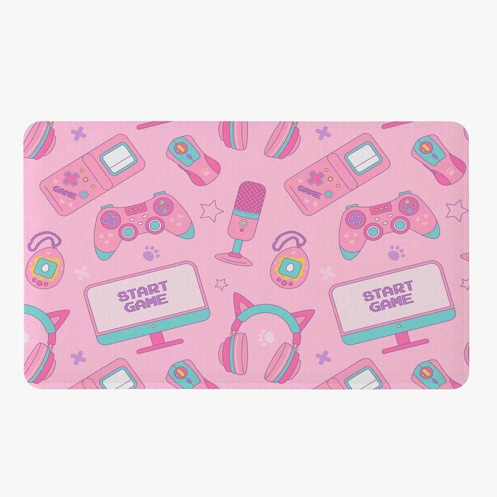 Tapete Para Quarto Infantil Estampado Streamer Girl 60cm X 40cm - Base Antiderrapante