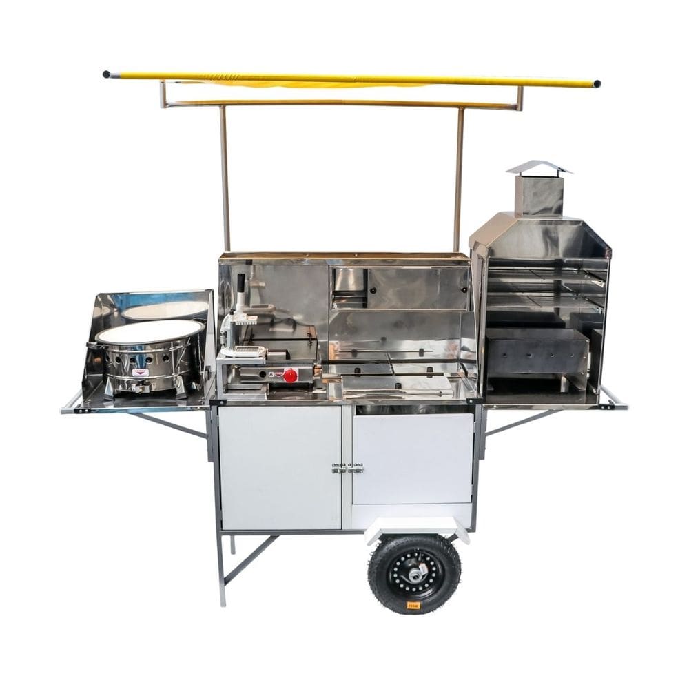 Carrinho 5 em 1 Pastel Lanche Churrasco Hot Dog Batata Cefaz