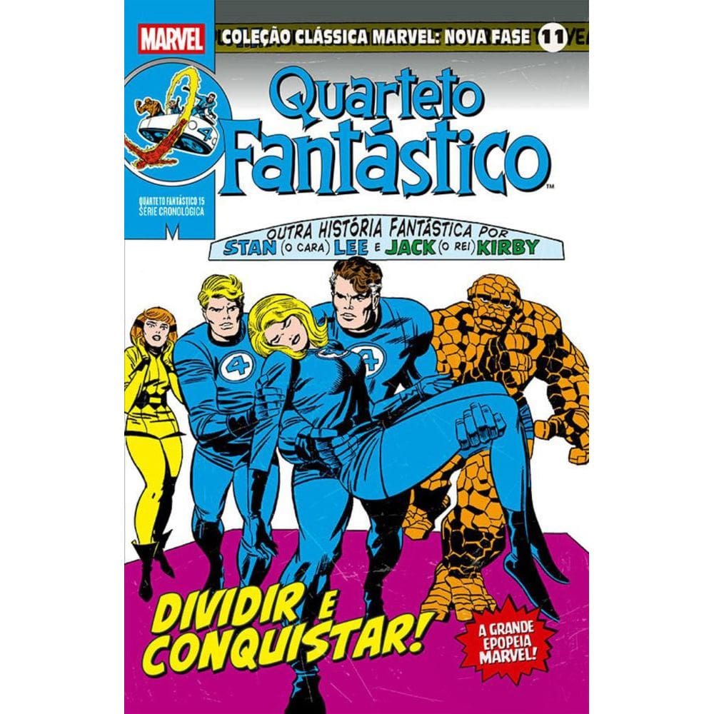 Coleção Clássica Marvel: Nova Fase Vol. 11 - Quarteto Fantástico 15 - Dividir E Conquistar!