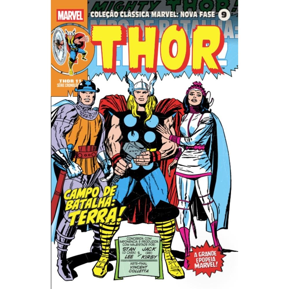 Coleção Clássica Marvel: Nova Fase Vol. 09 - Thor 11 - Campo De Batalha: Terra!