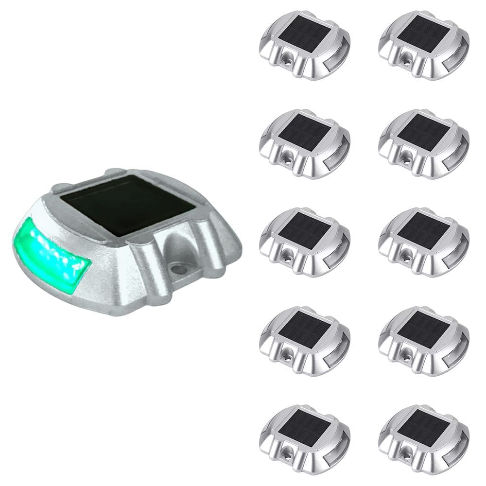 Tacha Solar Viaria Kit 10 Uni Olho de Gato Sinalizacao Rodovia Avenida Transito Trafego Veiculos Iluminacao Seguranca