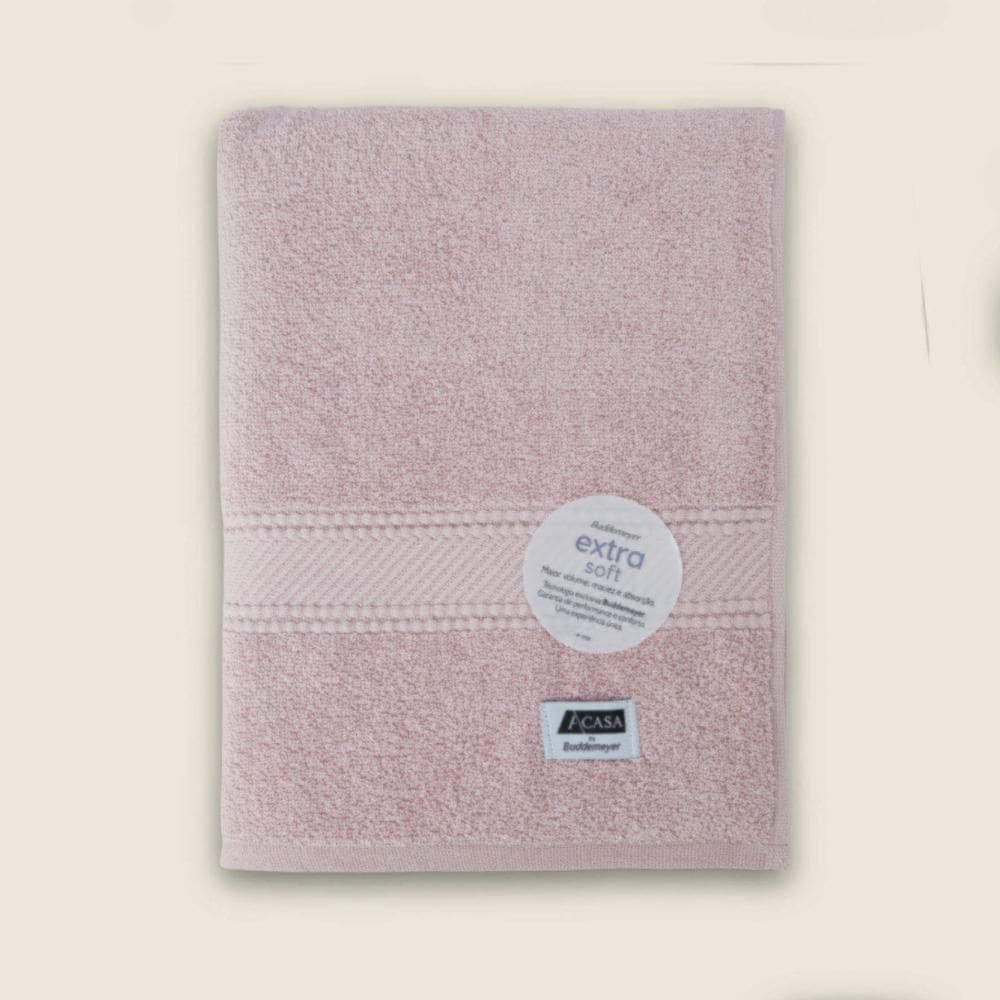 Toalha de Banho 100% Algodão Amy Rosa Suave 70x135cm A\CASA Conforto Soft