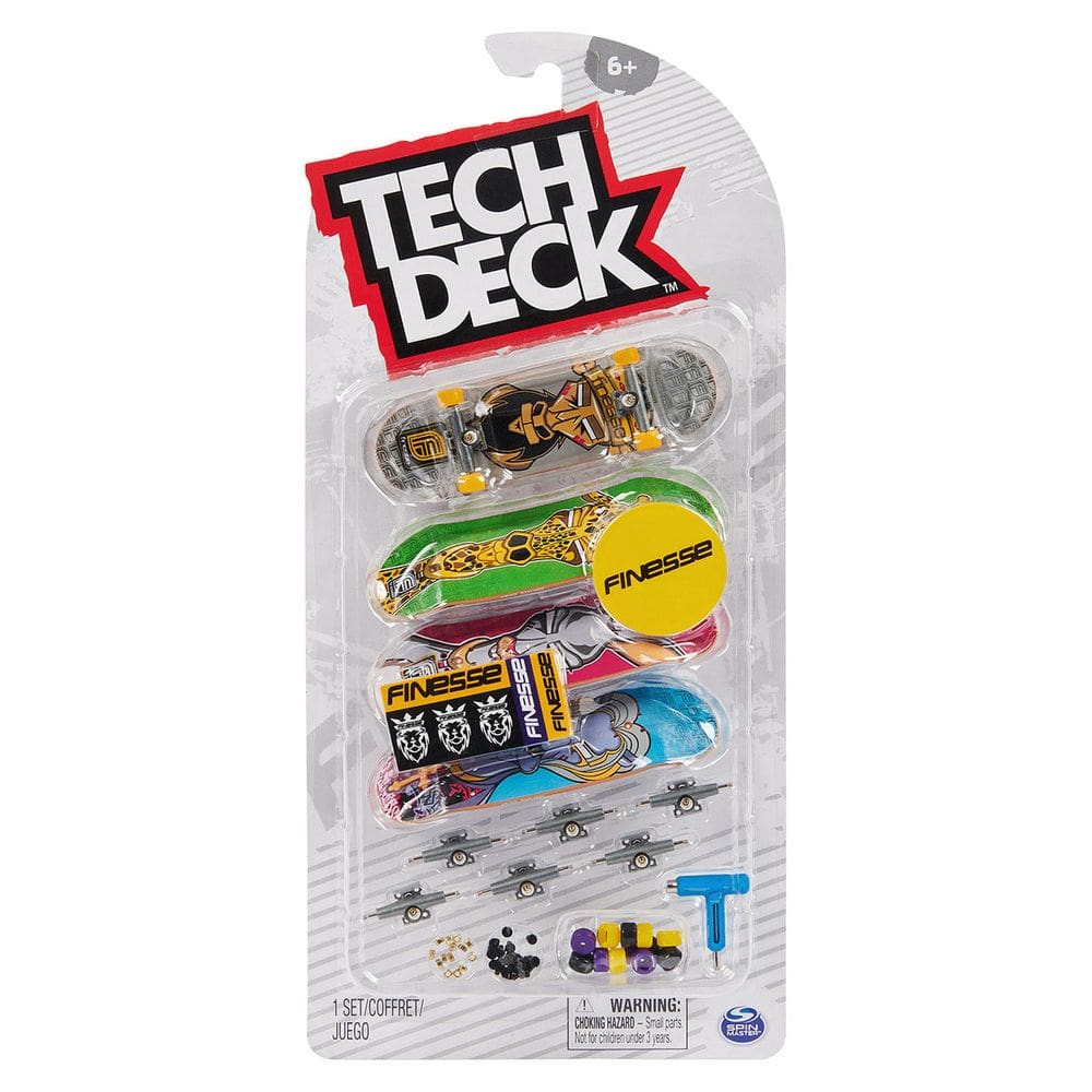 Kit 4 Skate De Dedo Coleção Finesse - Tech Deck