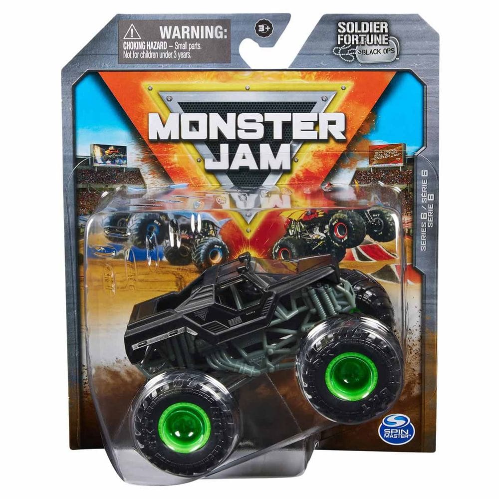 Carrinho Monster Jam 1:64 - Soldier Fortune Black Ops