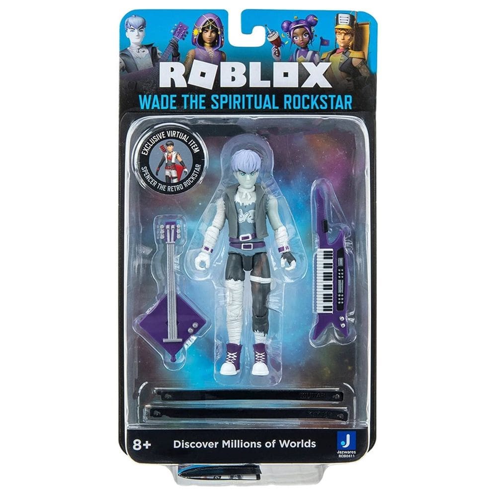 Roblox - Boneco De 10Cm - Wade The Spiritual Rockstar