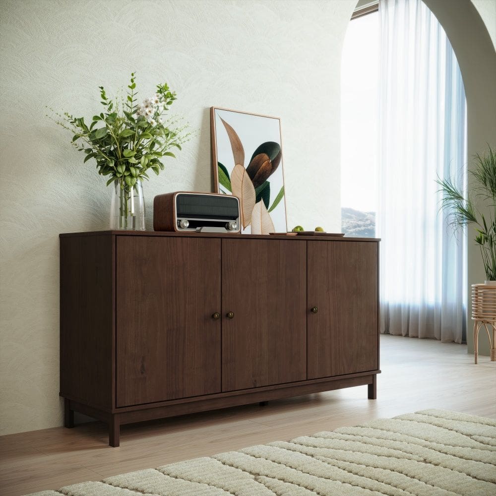 Balcão Buffet 1962WN Essência Madeira Maciça 3 Portas Café Finestra